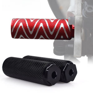 2PCS Bicycle Rear Pedal Lengthened Bazooka Rear Wheel Foot Bar Mountain Aluminium Alloy Column Can Stand Pedal Bicycle Parts