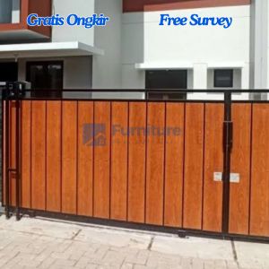 Pagar teras rumah murah / Pagar minimalis modern / Pintu gerbang sliding