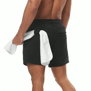 Men Shorts Athletic Shorts Fitness Workout Running Training Gym Fitness Sport Short Joggers Short Pants Elasticity Lightweight Sweatpants YDK05