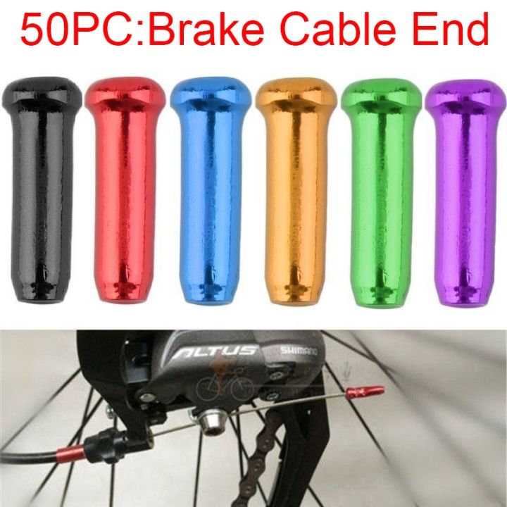 50PC Bicycle Brake Wire End Caps Road Mountain Bike Brake Cable Cap
