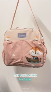 Omiland Tas Perlengkapan Bayi/Diaper Bag Ukuran Sedang/Medium Fox Series OT03051 OT03052