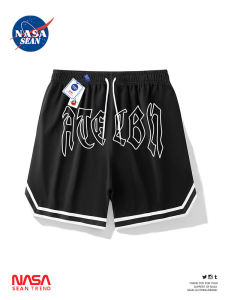 Wassup Panda American Style Basketball Shorts for Men Ice Silk Casual Loose Straight Leg Five-Quarter Length Summer Shorts