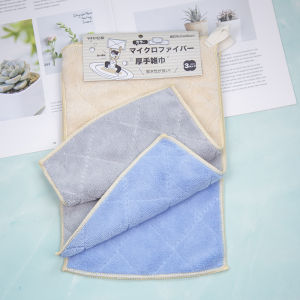Kitchen Magic Cloth Coral Fleece Absorbent Non-shedding Household Cleaning Tool for Drying without Leaving Stains