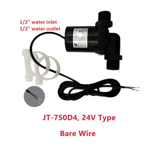 Jovtop JT-750D DC 12V 24V Water Brushless Motor Pump 1/2 Thread Max 7M 900L/H Ultra-quiet Car Washing Gardon Using Pump