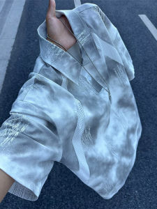 Áo Polo Nam Tay Ngắn Nhanh Khô American Tie Dye Mesh Ghép