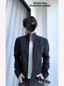 OUMULONG | Black Breathable UPF 50+ Sun Protection Jacket