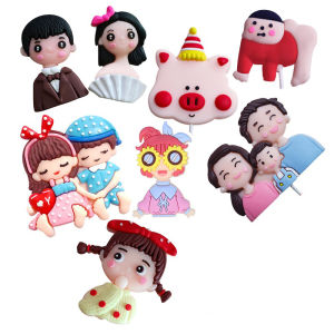 Birthday Cake Polymer Clay Bear Plug-in Couple Kiss Doll Soft Rubber Cartoon Boy Cute Rich Girl Cake Decoration