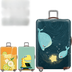 Elastic Whale Sketch Luggage Cover Travel Suitcase Dustproof Bag Protective Shell for Check-in Baggage And Rolling Suitcase