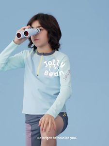JOLLY BEAN | Kids Boy Long Sleeve Swimwear Shorts Set Soft