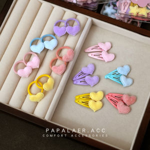 Princess Style Hair Ties And Hair Clips for Girls Baby Hair Accessories Non-Damaging Small Elastic Bands And Hair Rings