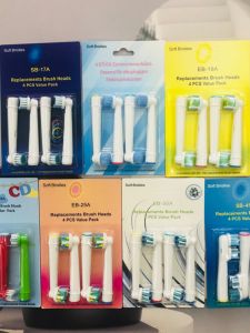 Universal OralB Electric Toothbrush Head Replacement Compatible with Braun D12 D16 3757 3709 Deep Cleaning Adult Hardness