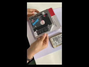 Universal [Aluminium] 9.0mm / 9.5mm /12.7mm SSD HDD SATA Caddy SATA 3.0 2nd HDD Caddy SSD Adapter DVD-ROM Opt