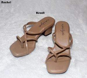 Kp  sandal rachel wanita kekinian sandal wedges tinggi 5cm bahan kulit sintetis