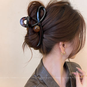 Large Size Shark Hair Clip Womens Elegant Hair Accessories Bun Hairpin Back of Head Fashionable Hair Grips Dream Herban New