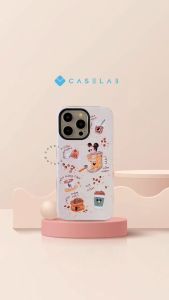 NEW Case!! CARTOON MIKI COFFEE TIME DOUBLE BUMPER CASE COMPATIBLE FOR IP 16 PROMAX 16 PRO 16 & 15 PROMAX 15 PRO 15