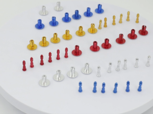 6PCS PrecisionLock Push Pin Rivet CNC Aluminum M5x15 For Motorcycle Universal