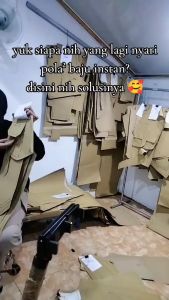 Pola Instan Baju Koko Kurta Anak Lengan Pendek