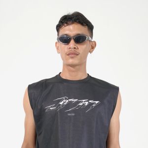 Jerjhon Jersey Muscle Tee - Pas The Border Waves