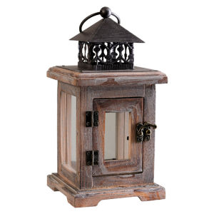 โคมเทียนสไตล์ย้อนยุคสไตล์อเมริกัน โคมเทียนไม้แท้ โคมไฟเหล็ก ตกแต่งโต๊ะอาหาร ตกแต่งบ้าน วัสดุไม้ แหล่งกำเนิด จีนแผ่นดินใหญ่