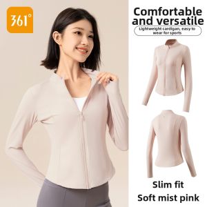 361° | Long Sleeve Zippered Sports Jacket For Women Pink