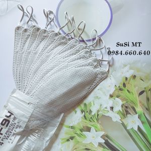 Túi 10 Cái Khẩu Trang KF94 Công Nghệ Hàn Quốc Nhiều Màu