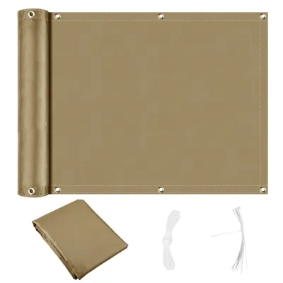 Balcony Privacy Screen Fence Cover UV Protection Weatherproof Waterproof Windscreen for Apartments Patio Outdoor Backyard Porch