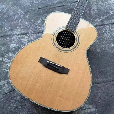 42 Inch Martin OM Series All Solid Spruce Top Natural Acoustic Guitar