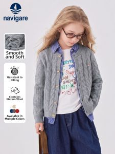 navigare kids | Girls Long Sleeve Light Sweater Cardigan