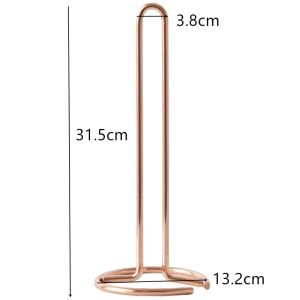 Stainless Steel Kitchen Roll Paper Towel Holder Bathroom Tissue Stand Dining Table Vertical Napkins Rack Kitchen Storage Shelf
