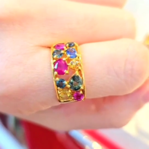 แหวนพลอยทับทิม & พลอยเนื้อแข็ง Sapphire พลอยสวย น้ำคัด พลอยแท้ทุกเม็ด ตัวเรือนทองคำแท้ 90% มีใบรับประกันจากทางร้าน