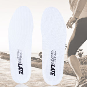 Ultra-Thin Sports Shoe Insoles Mens Womens Breathable Sweat Absorbent Soft Shock-Absorbing Anti-Slip Basketball Running Shoes