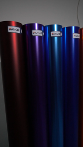 152Cm Sticker FANCHI ID-1103 PET Oxide Chrome Silver / Meter