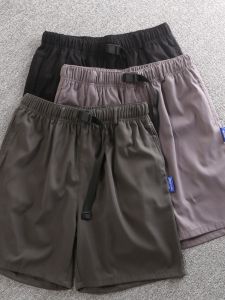 Summer New Style Mens Outdoor Sports Shorts Quick Dry Lightweight Breathable Five-Quarter Loose Fit Casual Pants