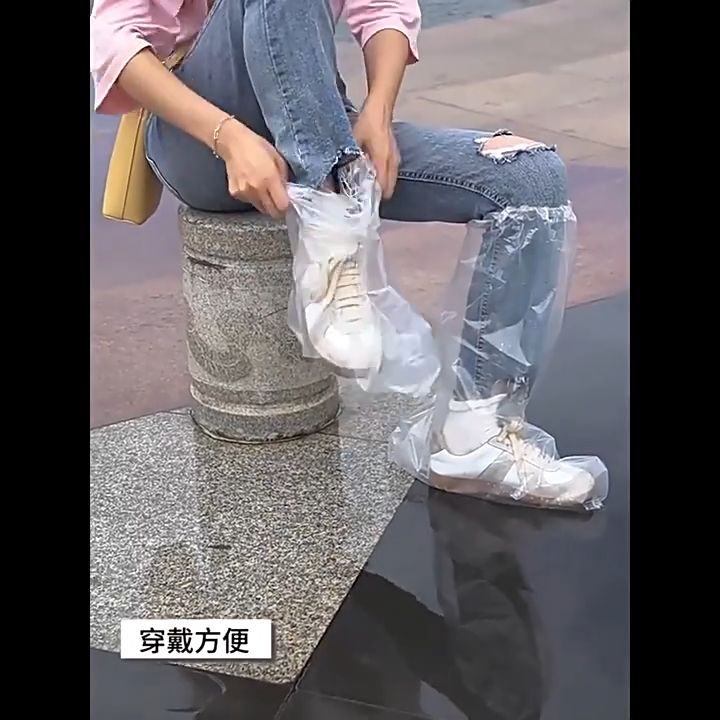 (loại ngắn 1 đôi quần dài 1 cái) Quần đi mưa chống thấm nước bọc chân bọc đồ tránh mưa bùn bẩn dùng 1 lần tiện lợi M119