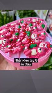 Nhẫn đeo tay Gấu Dâu siêu cute