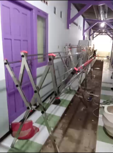 Jemuran stainless 9 palang kokoh merek Bufalo jemuran besar jemuran jumbo jemuran kotak jemuran baju