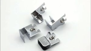 2pcs A-pillar Bracket Bar Holders for Slotted Post  Wall Mounted Bracket for 15x30mm Horizontal Bars