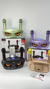 【SD306S】Owl-Shaped Karaoke Bluetooth Speaker | Wireless Microphone Support | 360° Surround Sound | Portable Party Speaker | Home & Outdoor Use