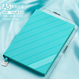 Business Notebook Thick Notebook Customized Printable Logo Office Meeting Notebook Student Diary Book Leather Adult A5 Notepad Cover Free Lettering Annual Meeting High-End Stationery Gift Set