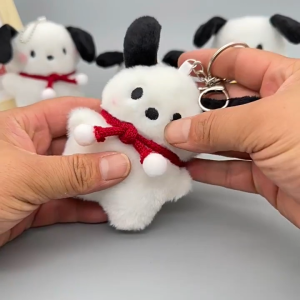 Cute Bear Doll Keychain Creative Bag Pendant Charm Fashion Key Ring Bag Hanging Accessory for Gift