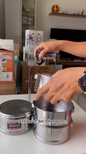 Rantang Katering stainless PREMIUM / Rantang sayur jepit / Rantang bekal makanan / Wadah makanan