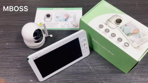 Babystar 7" Video Baby Monitor 1080P HD Display IPSSupport 2 HDCams 24Hour Battery Life 1000ft Range Split mode Babyphone