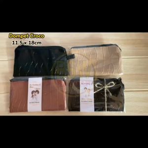(isi 50 pcs) Souvenir POUCH Dompet CROCO 18x11.5cm kemas PLASTIK KARTU UCAPAN Suvenir Makassar