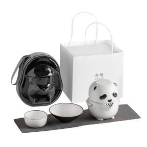 SANXUN | Portable Outdoor Travel Tea Set with One Pot and Three Cups