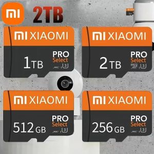 Xiaomi การ์ดไมโคร TF 2TB การ์ด SD 1TB 512GB 256GB 128GB Class10 U3 4K ขนาดเล็ก HD การ์ด SD USB อะแดปเตอร์สำหรับตัวอ่าน