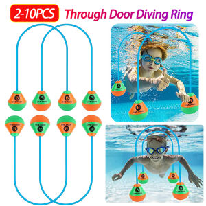 MOJOYCE | 2pcs/set Swimming Game Aids Dive Door Funny Underwater Swimming Reusable Diving Training Crossing Rope Door Pool Water
