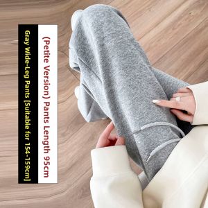 Slimming Narrow Straight Pants For Petite Grey