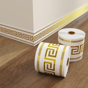 YESPERY 5M Self-adhesive Skirting Board Wall Stickers Anti-collision and Waterproof Waistline Decorative Sticker Living Room Bathroom Home Decor