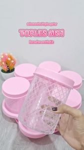 ONE-C1246 Toples Kue Kering Lebaran Set Nampan Wadah Snack Tray Food Container/ Tempat Kue Set