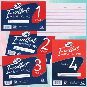 10pcs/Pack Writing pad / Grade 1 / Grade 2 / Grade 3 / Grade 4/ 80 Leaves Elementary Pad Paper School supplies